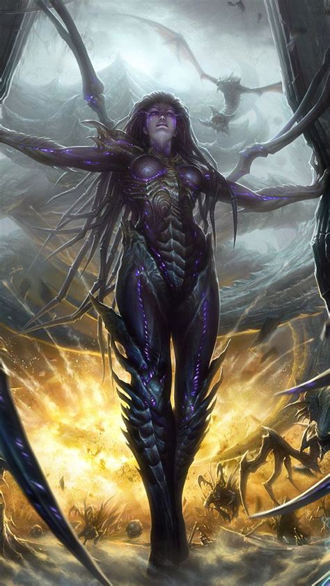 kerrigan queen of blades - Google Search | Starcraft, Kerrigan starcraft, Dark fantasy art