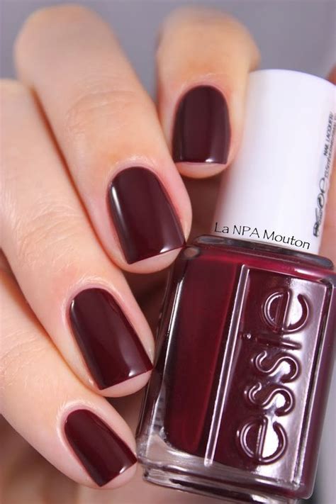 Hair and nails color trends Essie nail polish maroon burgundy - Wall ...