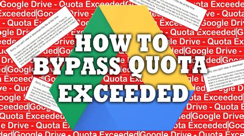 How to bypass Google Drive Quota Exceeded (FIX!!!) - YouTube