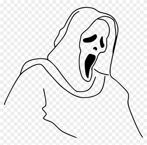 Casper Ghostface Drawing Halloween - Ghost Face Drawing - Free ...