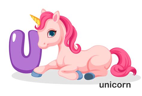 U for Unicorn 517960 Vector Art at Vecteezy