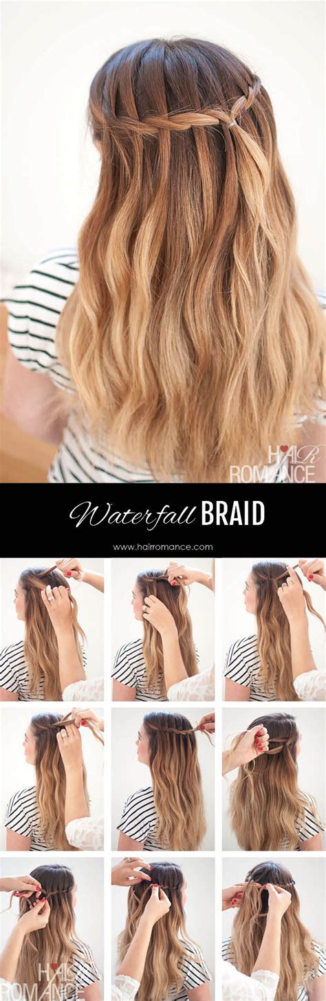 Waterfall Mermaid Braid Tutorial for Long Hair - Hair Romance