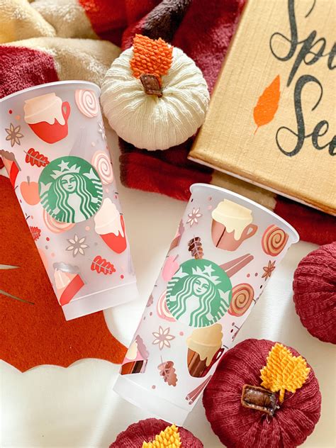 Customized Starbucks Cup// Fall Starbucks Cup// Pumpkin Spice | Etsy