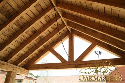 King post truss and exposed timber roof (5539) | Timber roof, Wood roof ...