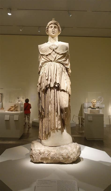 Athena Parthenos, 170 BCE Marble, Pergamon Musem, MET Exhibit. | Les mythes