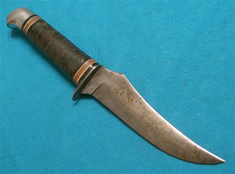 ANTIQUE SCHRADE WALDEN 148 HUNTING SKINNER BOWIE KNIFE -- Antique Price Guide Details Page