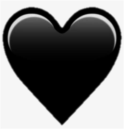 Black Heart Emoji Clip Art