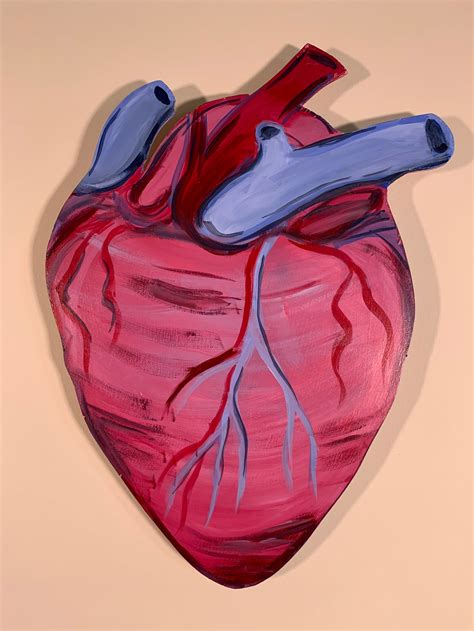 Floral Anatomy Oil On Board Heart Art Print Anatomica - vrogue.co