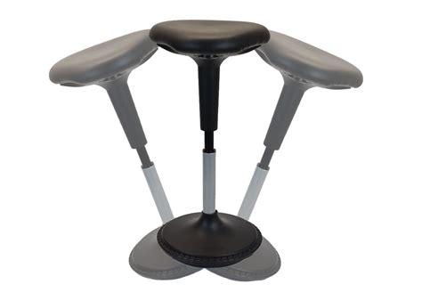 Buy Wobble Stool Standing Desk Chair Ergonomic Tall Adjustable Height sit Stand-up Office ...