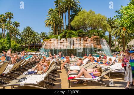 Pool at the Mandalay Bay, Mandalay Bay Hotel and Casino, Las Vegas Stock Photo: 9574375 - Alamy