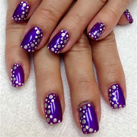 Purple Gel Nail Designs 2024 - Carey Correna