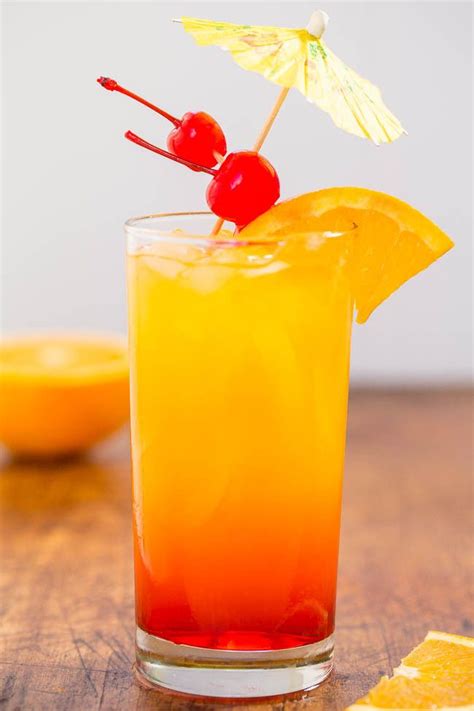 Tequila Sunrise | Recipe | Tequila sunrise, Summer drinks alcohol ...