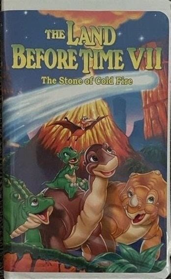 The Land Before Time VII the Stone of Cold Fire VHS Movie 84355 - Etsy