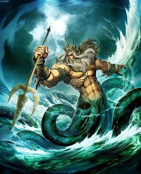 Poseidon God of the Sea by GENZOMAN on DeviantArt