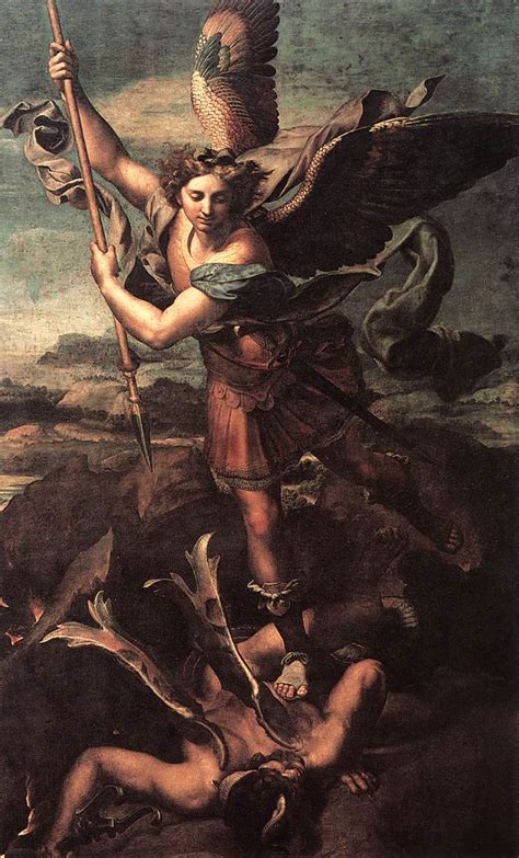 File:Raphael - St. Michael Vanquishing Satan.jpg - Wikimedia Commons