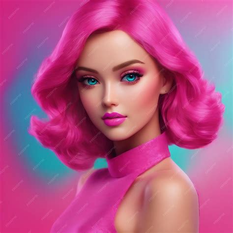Premium Photo | Gradient background color barbie color