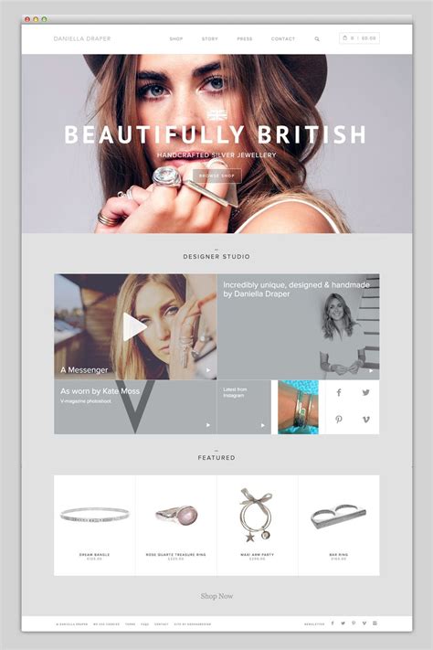 The Web Aesthetic | Minimal website design, Jewelry website design, Website design