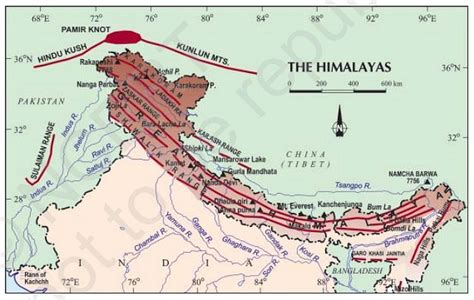 India-Physiography-Northern and Northeastern Mountains