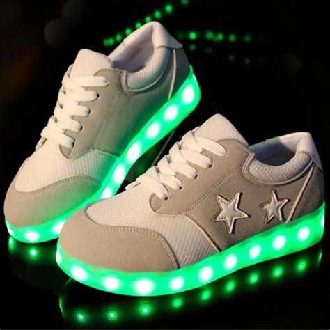 Led Shoes Glowing 7 Colors Men Women Fashion Luminous Led Light UP ...