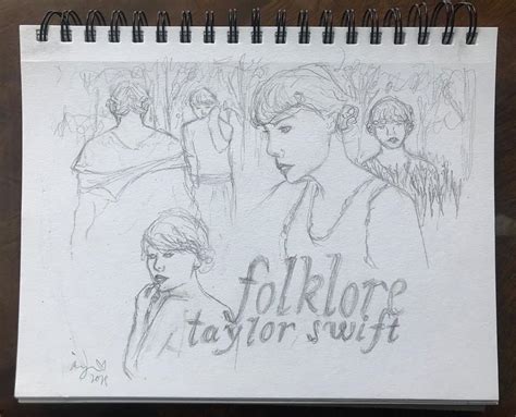 taylor swift folklore sketch | Taylor swift, Swift, Taylor