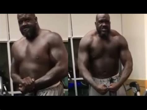 SHAQ SHOWS OFF PHYSIQUE! - YouTube