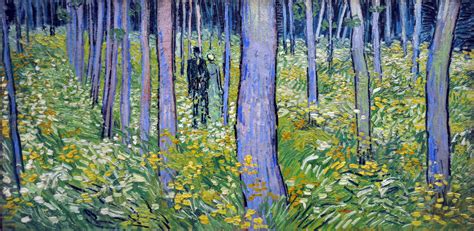 Vincent van Gogh (1853-1890) Undergrowth with Two Figures 1890 oil on ...