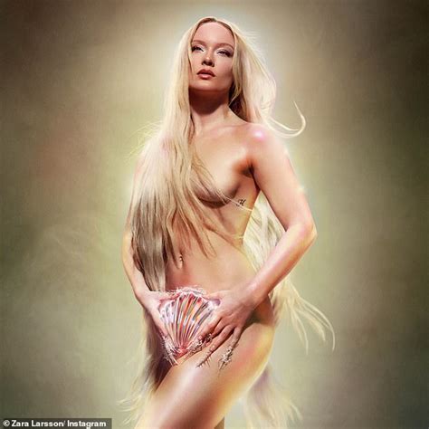 Zara Larsson showcases her sensational figure as she strips off and poses NAKED for her new ...