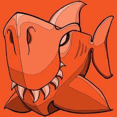 21 Sharks - illustrations and cool merch ideas | shark illustration, shark, merch
