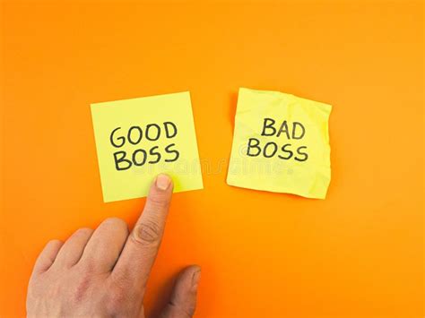 Employee Chooses Good or Bad Boss. Leadership, Management Skills, Business Concept Stock Photo ...