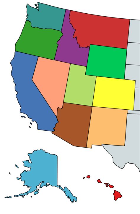 Pacific & Rocky Mountain States - CAPITALS! Diagram | Quizlet