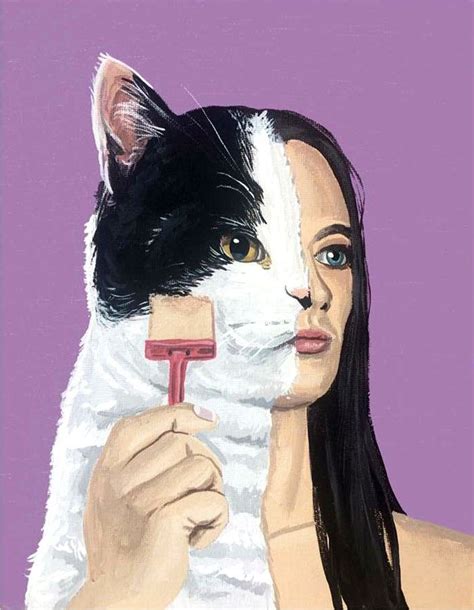 These Cool Cat Paintings Are Super Strange | Kattenkunst, Illustraties ...