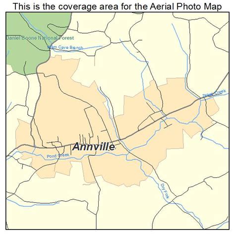 Aerial Photography Map of Annville, KY Kentucky