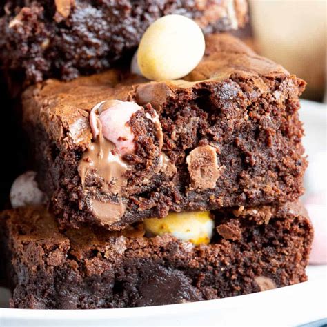 Cadbury Mini Egg Brownies Recipe - Effortless Foodie