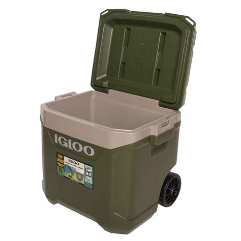 Igloo Latitude 60 Quart Wheeled Cooler - Tank Green - Tank Green ...