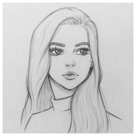 Dziewczyna #girly #drawings #sketches #beautiful #girlydrawingssketchesbeautiful in 2021 | Cool ...