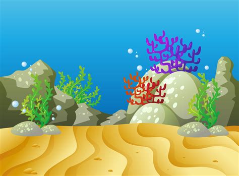 Underwater scene with coral reef 369740 Vector Art at Vecteezy