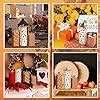 Amazon.com: Kigley 3 Pcs Fall Wooden Table Decor Thanksgiving Tiered ...