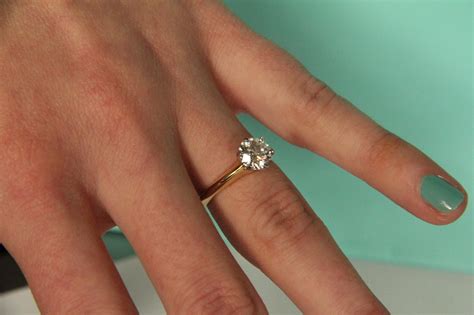 Engagement ring – Tiffany setting closeup | Matt hearts Lauren