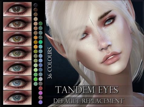 Tandem Eyes - Default Replacement (TS4) | Sims 4 cc eyes, Sims 4, Sims 4 curly hair