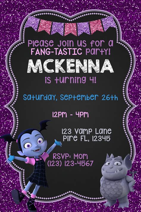 Vampirina Invitation Vampirina Birthday Invitations Photo