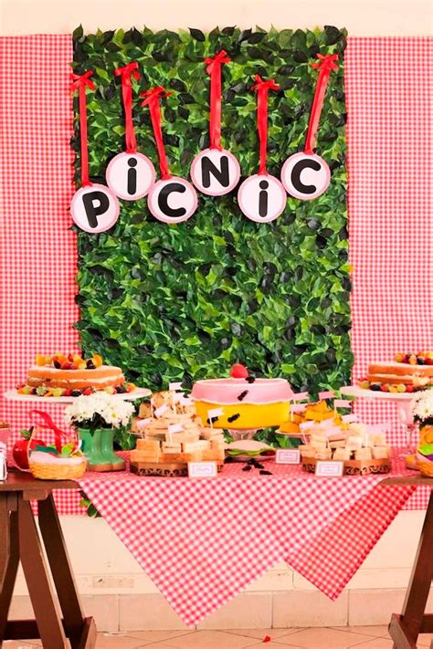 Festa Infantil Piquenique - 38 ideias criativas | Picnic themed parties ...