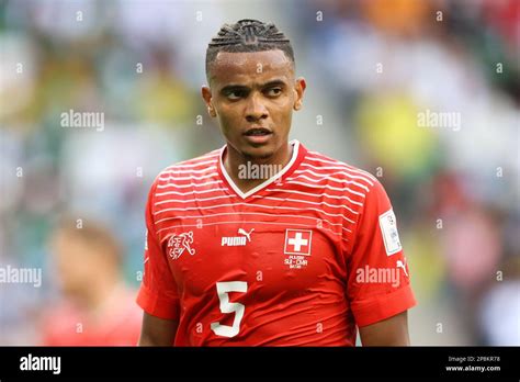 Manuel Akanji of Switzerland looks on during the FIFA World Cup Qatar ...