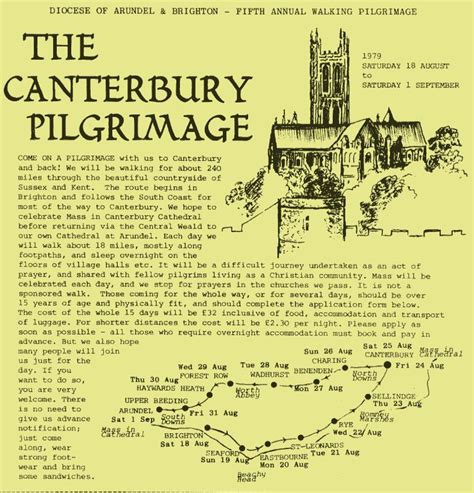 The 2nd Canterbury Pilgrimage - Home