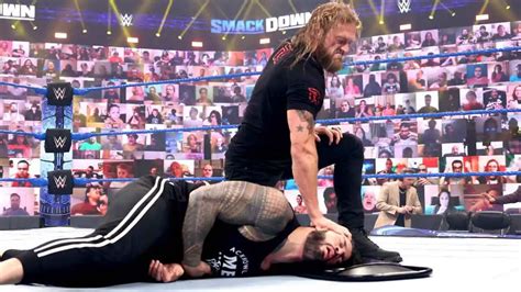 Edge vs Roman Reigns Official for Money in the Bank 2021 - ITN WWE