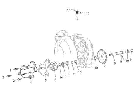 Aprilia RS 50 (2T) RS 50 (2T) (CHASSIS NUMBER PREFIX: ZD4PL,ZD4RG) 1993 ...