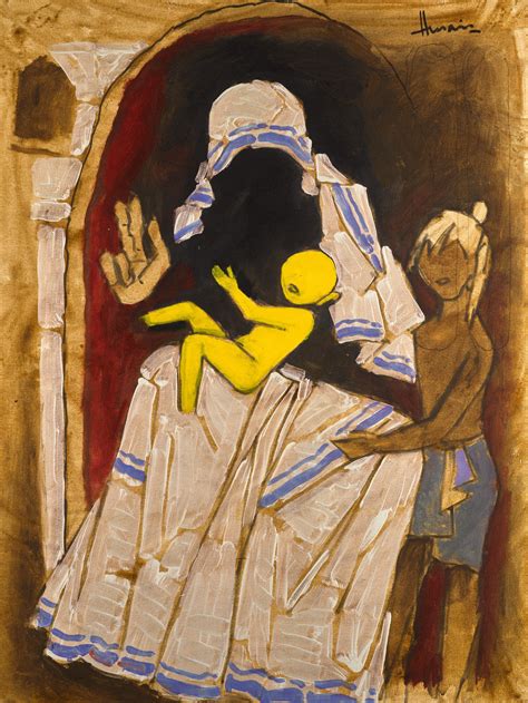 MF Husain's Best Paintings - From Madhuri Dixit To Horses | Abirpothi