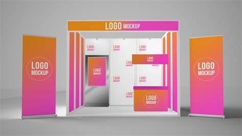 Premium PSD | Exhibition booth mockup