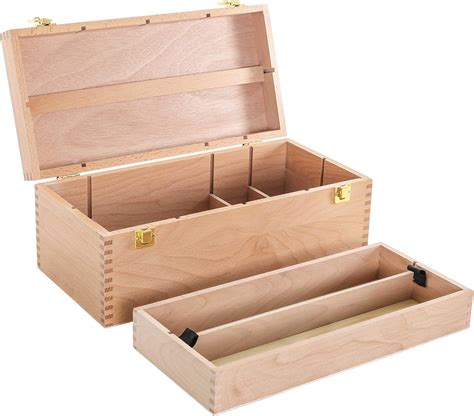 wooden storage boxes