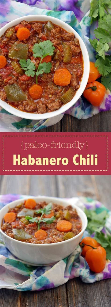 This Habanero Chili is a spicy and hearty chili made using a slow cooker. Recipe by Ashley of ...