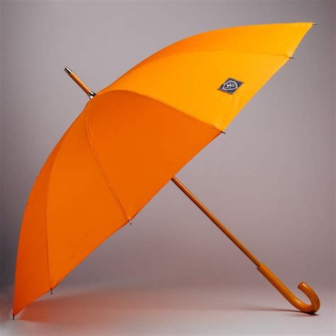 Classic Orange Umbrella - Rain and Son - Classic and Stylish Umbrellas